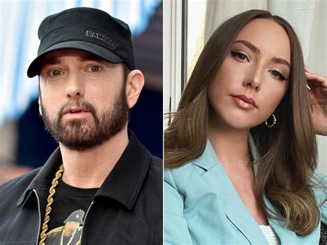 tochter eminem|Eminem Tears Up as He Reveals Daughter Hailie Jade Is。